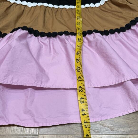 Crosby by Mollie Burch Colorblock Talulah Midi Dress Women's Size Medium Black - Picture 10 of 11